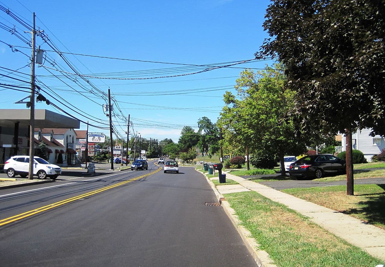 Seamless gutter installation on a Bradley Gardens, NJ home by Middlesex Gutter Supply