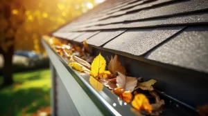 Clogged downspout cleaned by Middlesex Gutters to prevent rainwater overflow in Princeton NJ.
