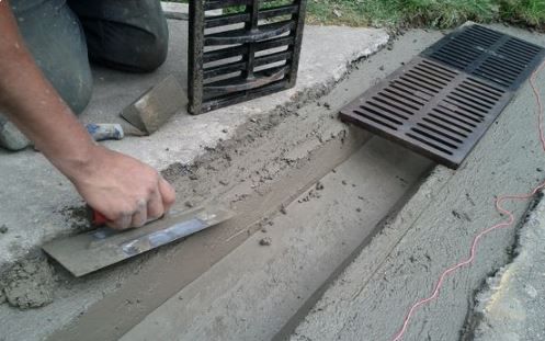gutter cleaning Trench Drain