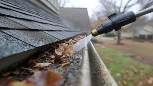 Professional gutter cleaning in Middlesex NJ.
